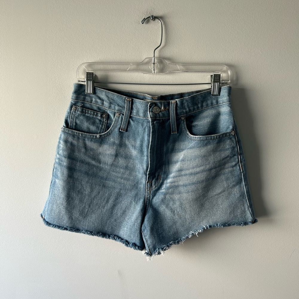 Madewell light wash The Perfect Jean short